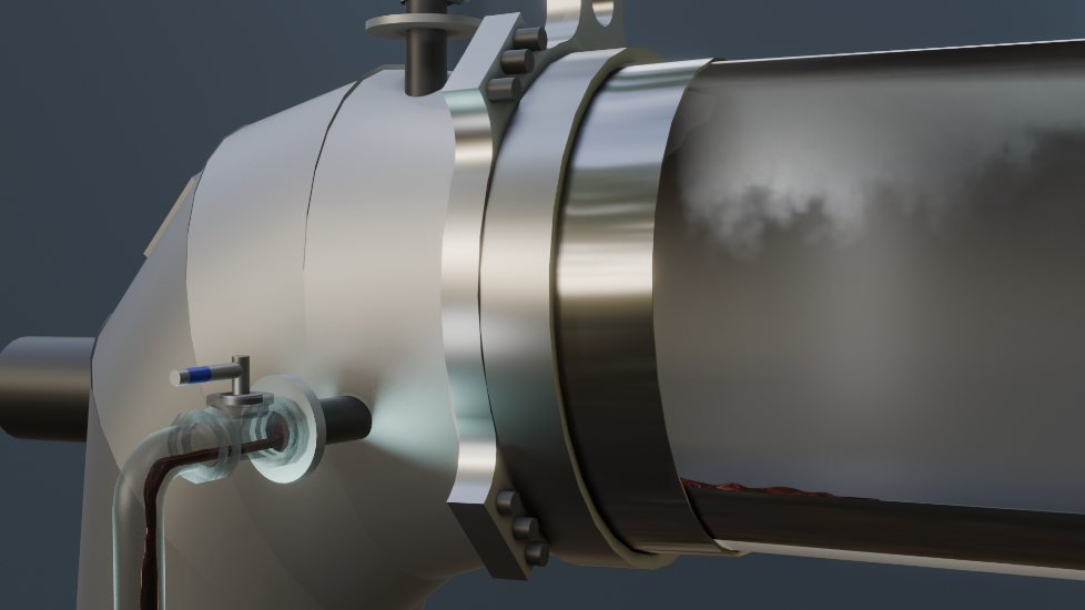 Liquid funnel chamber render